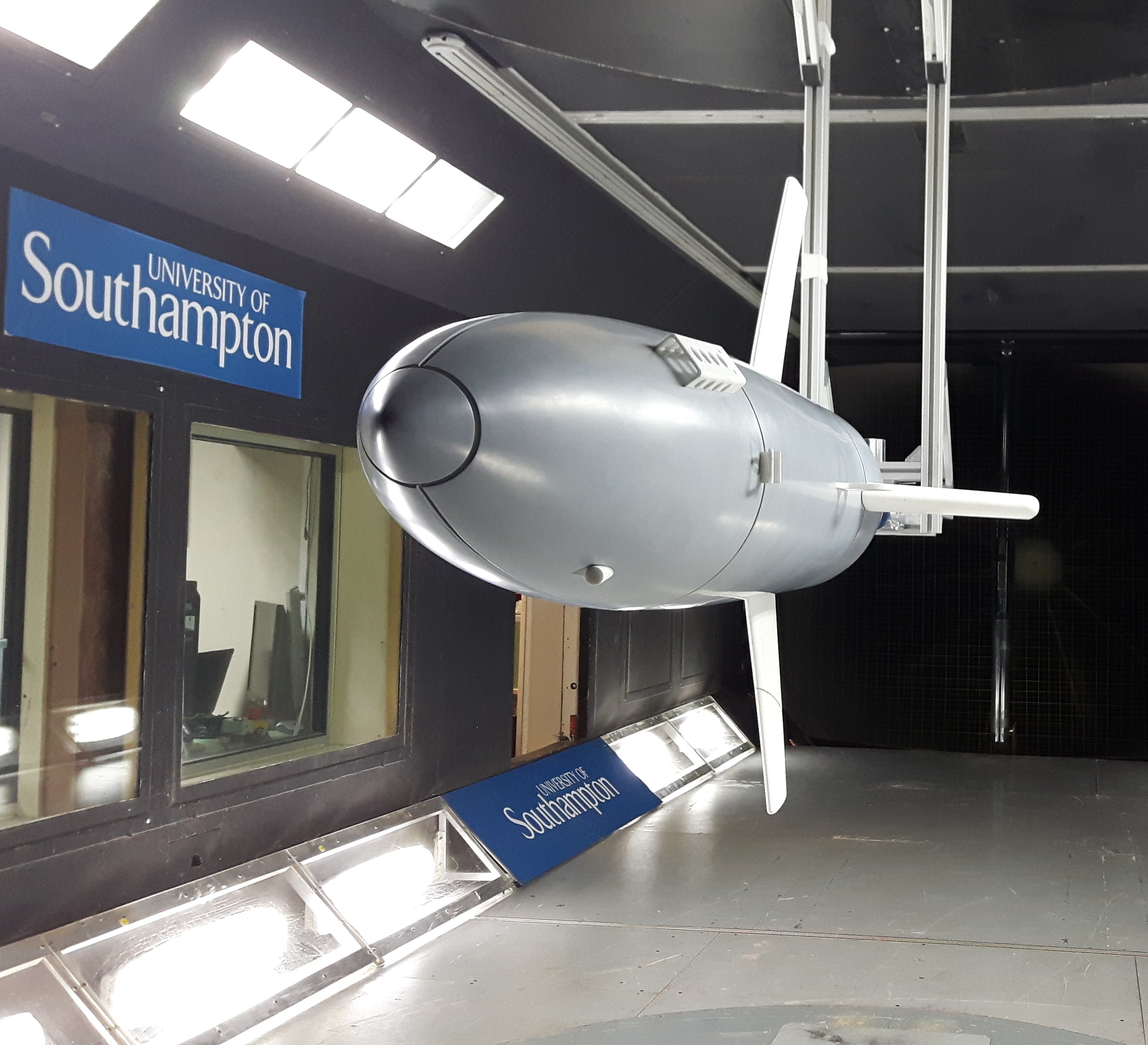 Deep Explorer undergoing testing in University of Southampton wind tunnel